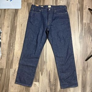 J. Crew Men's Relaxed Jeans in Deep Blue